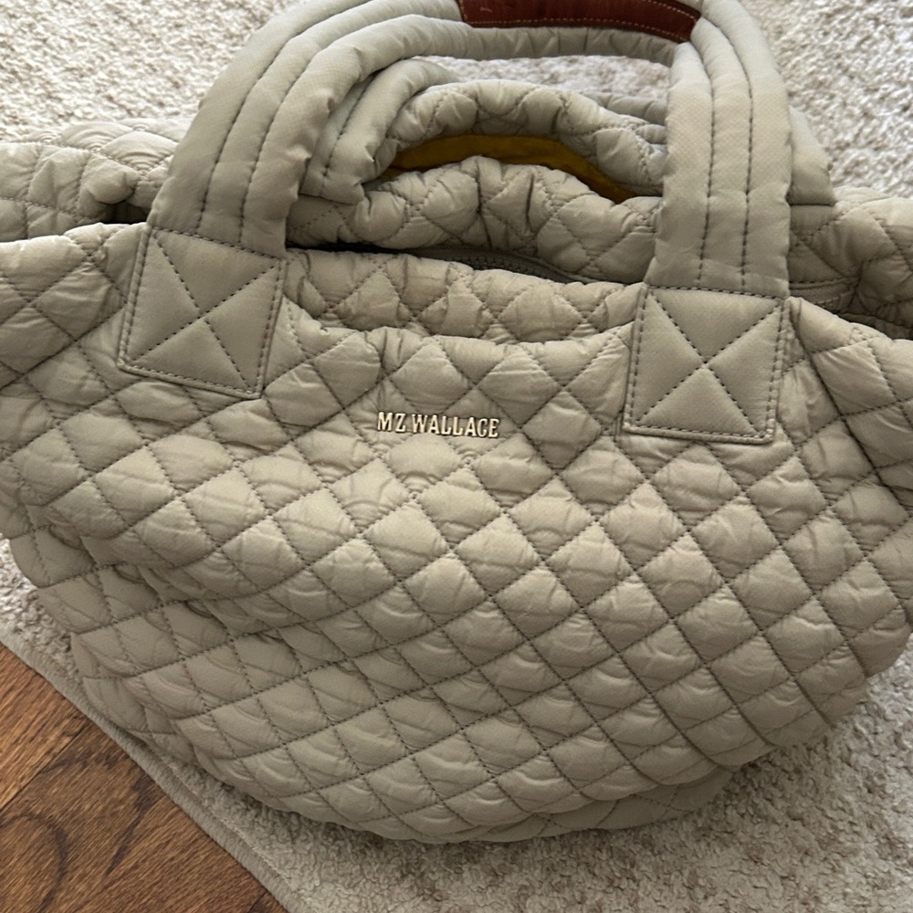 MZ Wallace Quilted Beige Tote